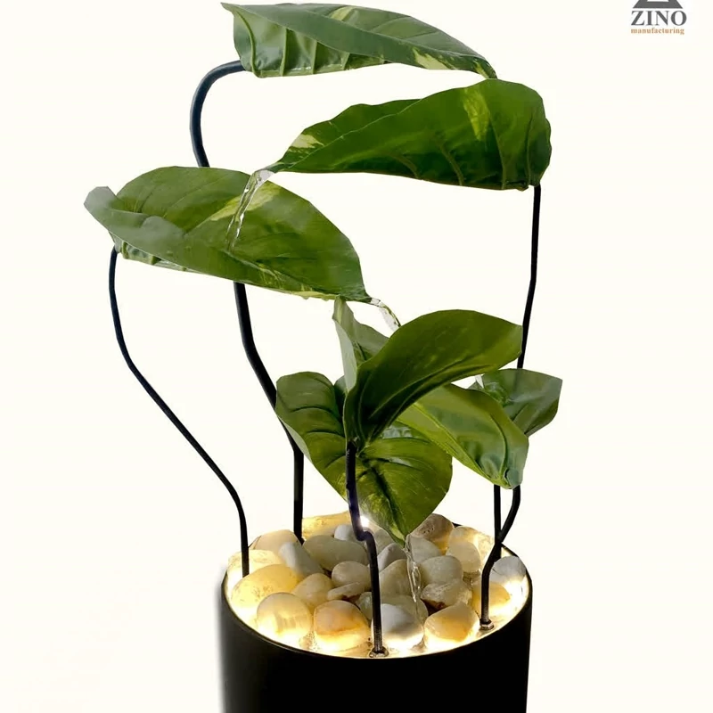 آبنما رومیزی طرح گل پتوس مصنوعی