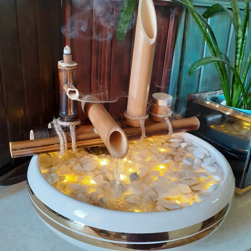 آبنما رومیزی دکوری بامبو مدل هدیه