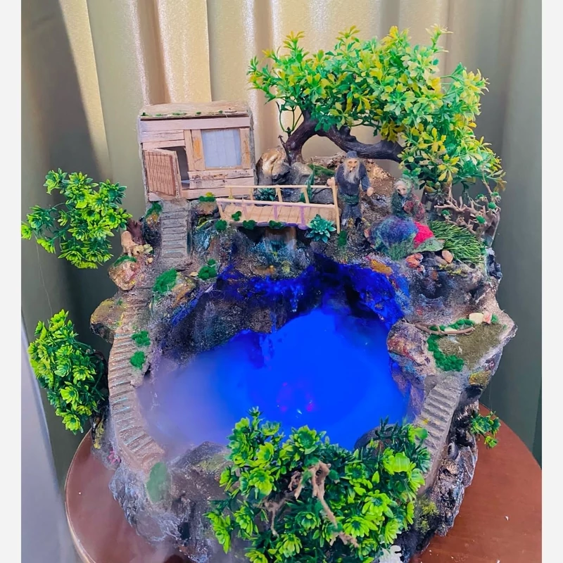 آبنما طبیعت رومیزی دکوری کاملا کار دست مدل x11