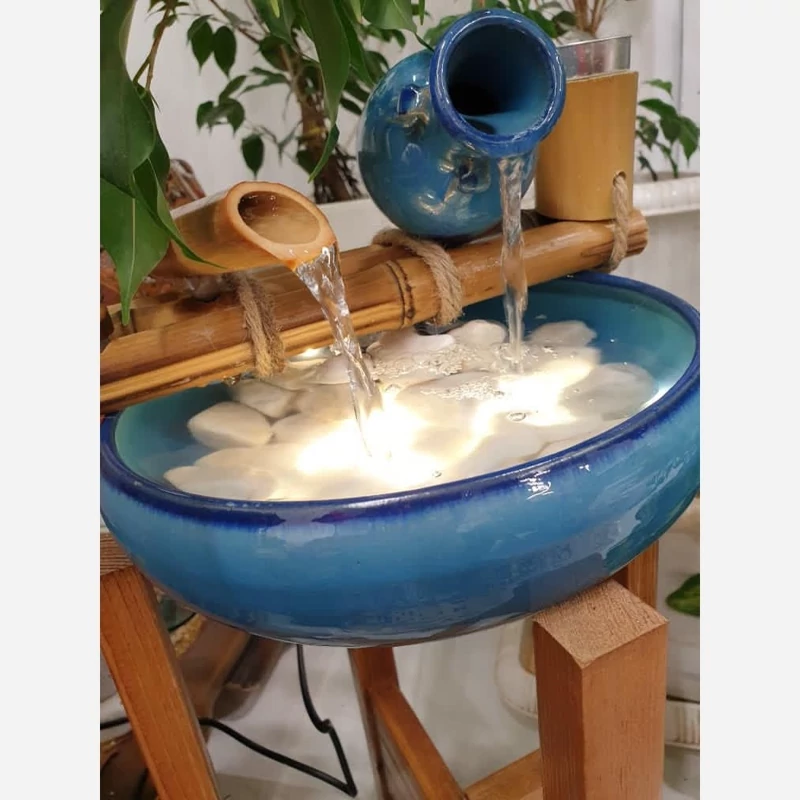 آبنما رومیزی دکوری بامبو دوابریز کوزه