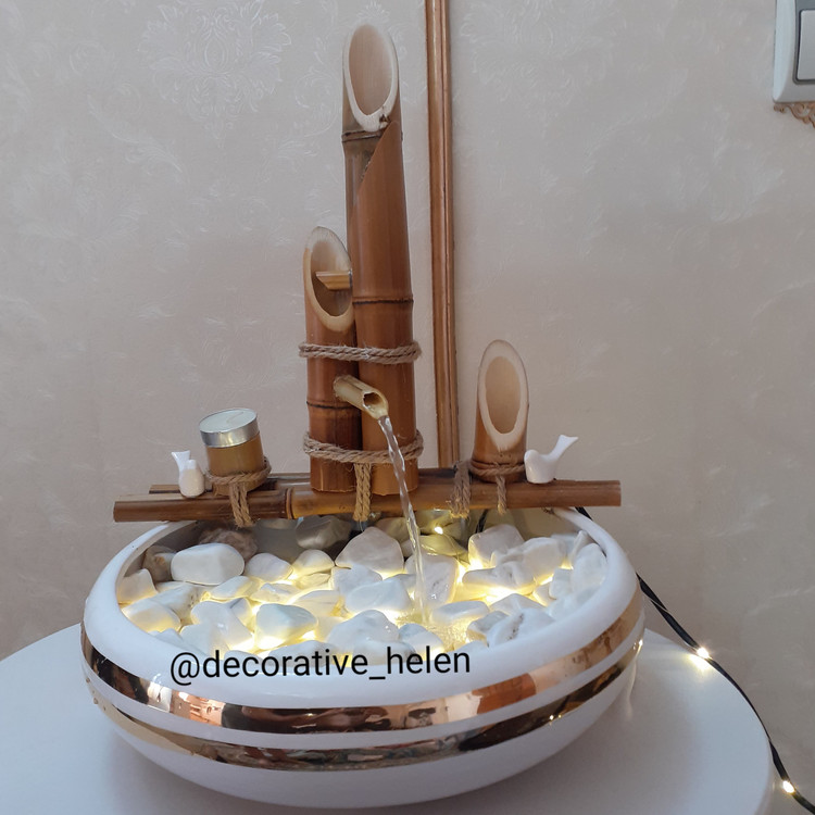 آبنما رومیزی دکوری بامبو مدل پارسا 2