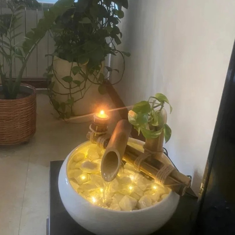 آبنما رومیزی دکوری بامبو مدل سهروردی